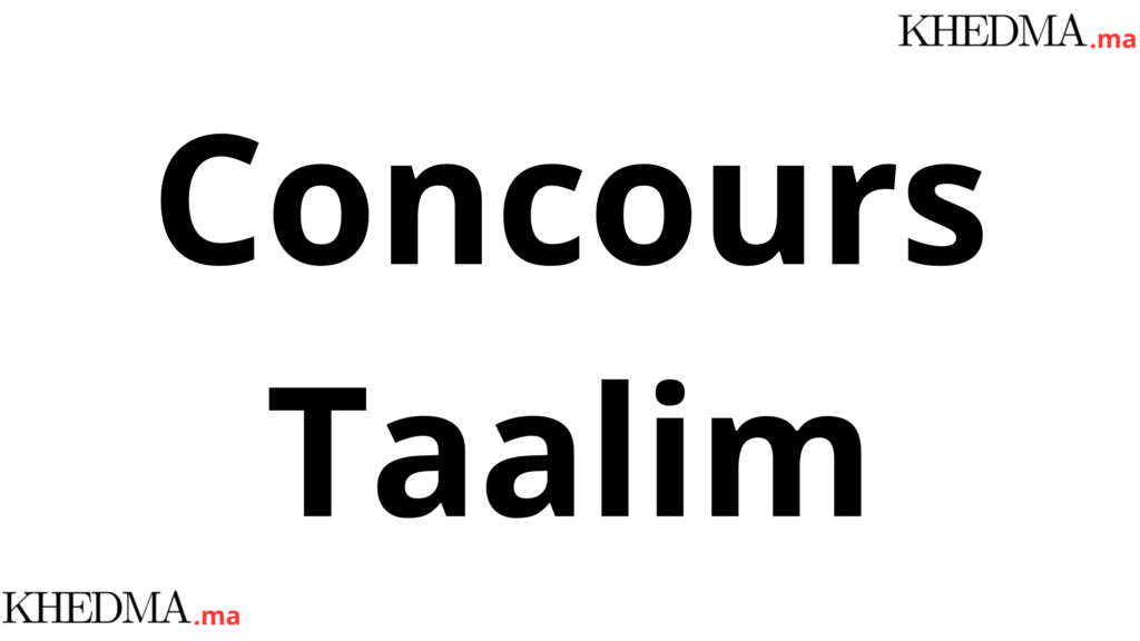 Concours Taalim